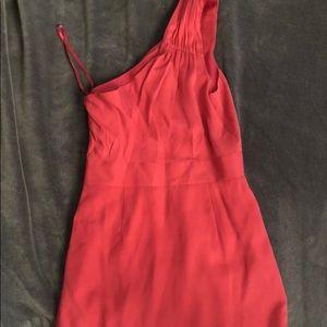 Banana republic fuschia one shoulder dress